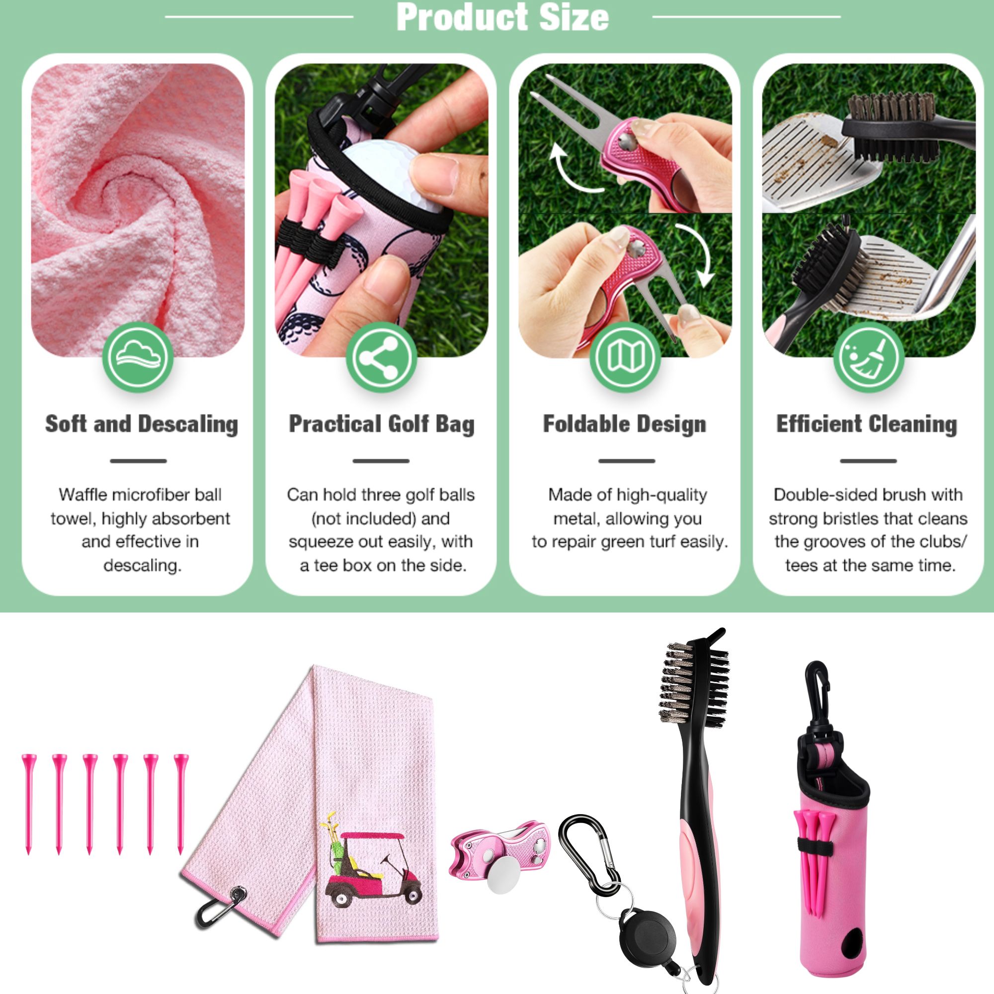 Kit de 10 Accesorios de Golf,  - Golf Equipment Stores reseña y precio
