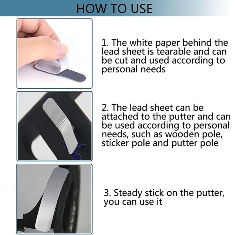 10 Uds. Hoja de plomo ponderad - Golf Equipment Store reseña y precio